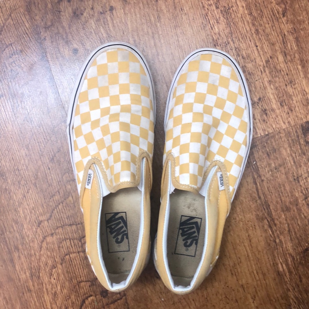 Yellow Checkered Vans